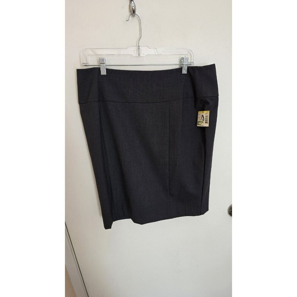 Simply Styled by Sears Pencil Skirt Size 14P NWT Academia Preppy Gray Office Y2K